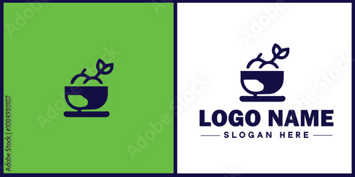 Bubble Tea Shop icon Boba tea shop Pearl milk tea shop Bubble drink café flat logo sign symbol editable vector