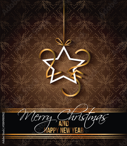 2025 Happy New Year and merry christmas background for your seasonal invitations, festive posters, greetings cards.