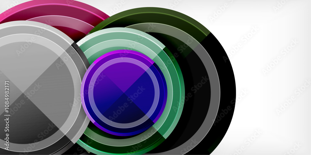 Minimal geometric abstract background. Circle triangle design Minimal geometric abstract background. Circle triangle design