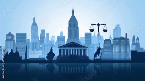 Wallpaper Mural City Skyline with Courthouse and Financial District Torontodigital.ca