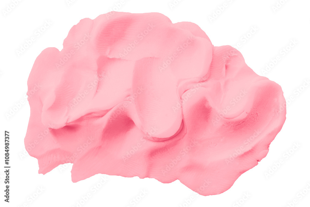 Pink clay texture isolated on transparent background. Pink clay texture isolated on transparent background.