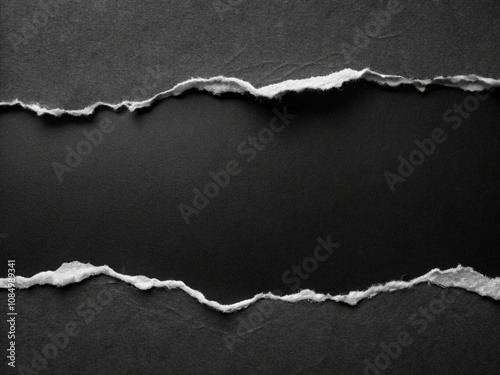 Ripped papaer black backgound with the appearan