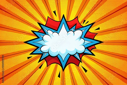 Minimalist Comic Speech Bubble, Extreme Emotion, AI Photo