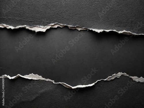 Ripped papaer black backgound with the appearan