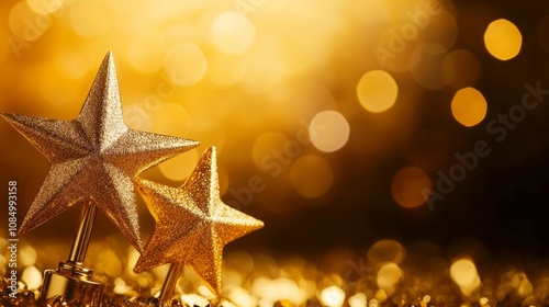 Golden trophy surrounded by five stars for top competition rankings.

