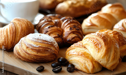 Warm, inviting aroma of freshly baked pastries coffee beans