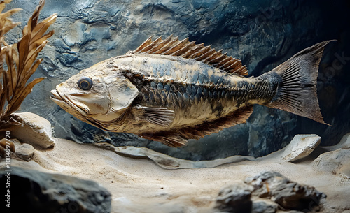 fossil fish photo