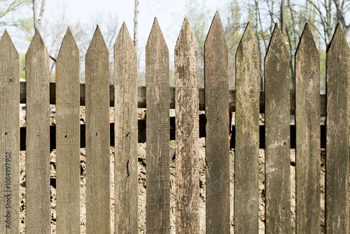 old wooden fence