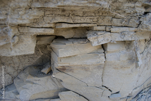 Old dried wall with cracks, a background image photo