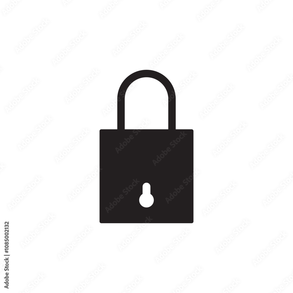 Padlock, lock or locked icon for social media, mobile application, password, UI template. website Padlock, lock or locked icon for social media, mobile application, password, UI template. website