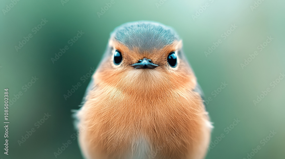 Obraz premium Close-Up of a Colorful Bird on a Soft Background
