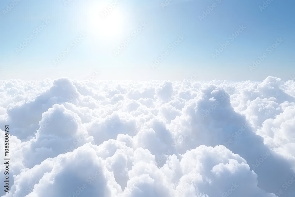 Soft and Fluffy White Clouds Under Bright Blue Sky with Sunlight Creating a Serene Atmosphere for Tranquil Nature Views and Dreamy Landscapes Soft and Fluffy White Clouds Under Bright Blue Sky with Sunlight Creating a Serene Atmosphere for Tranquil Nature Views and Dreamy Landscapes