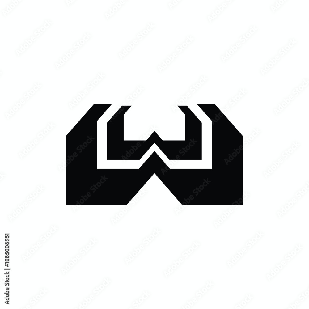 W alphabet letter vector symbol logo W alphabet letter vector symbol logo