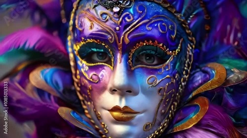 Wallpaper Mural Greeting card with bright holiday composition for celebrate mardi gras Torontodigital.ca