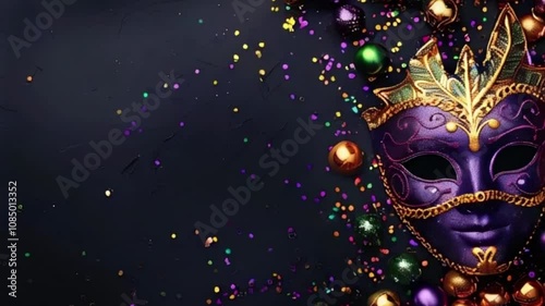 Wallpaper Mural Greeting card with bright holiday composition for celebrate mardi gras Torontodigital.ca