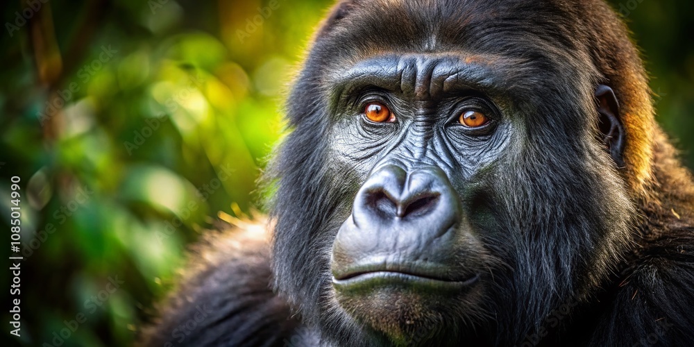 Captivating Tilt-Shift Photography of a Gorilla's Head Showcasing Unique Details and Expressions in a Miniature World, Ideal for Nature Lovers and Wildlife Enthusiasts Captivating Tilt-Shift Photography of a Gorilla's Head Showcasing Unique Details and Expressions in a Miniature World, Ideal for Nature Lovers and Wildlife Enthusiasts