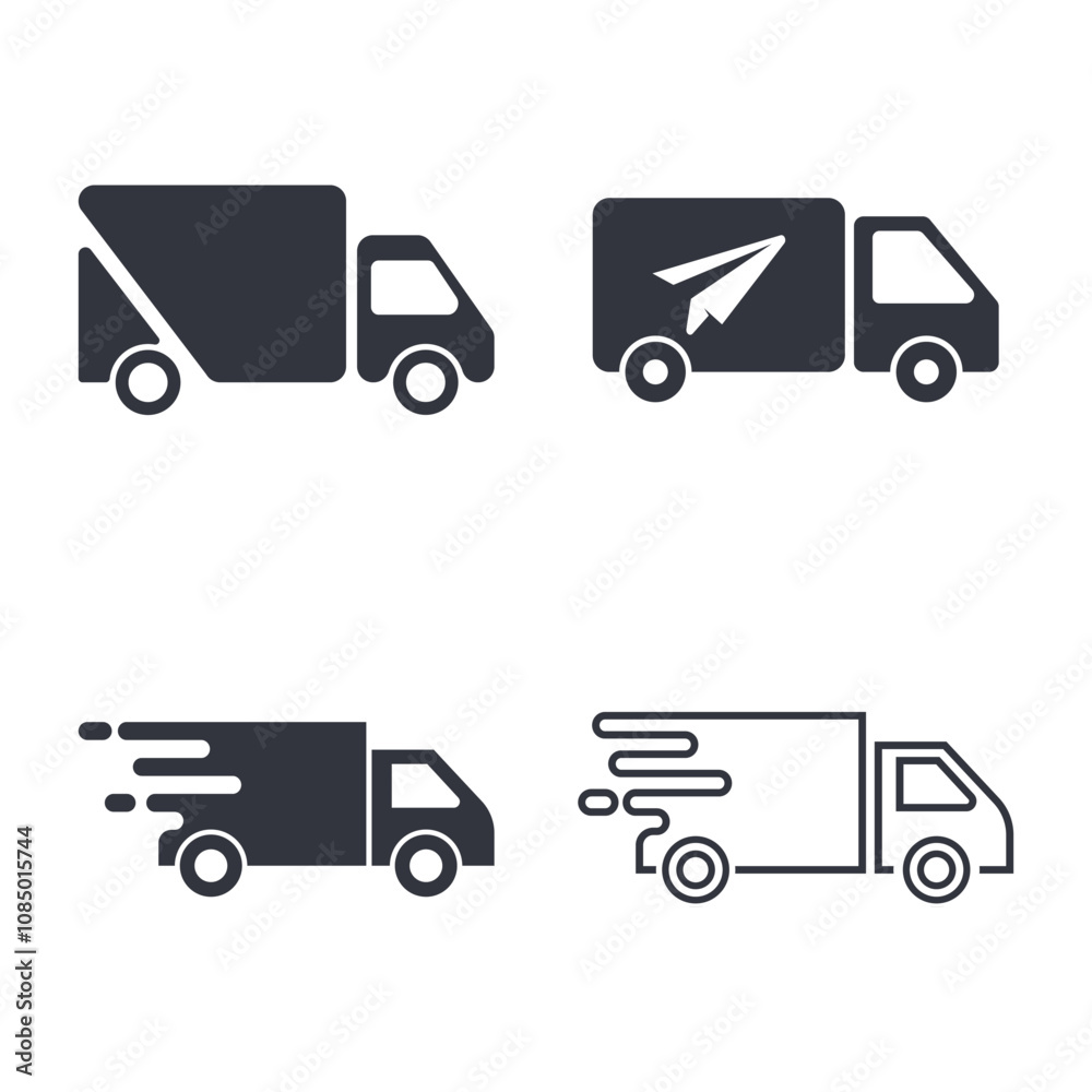 Delivery Truck Logo Template Icon Delivery Truck Logo Template Icon