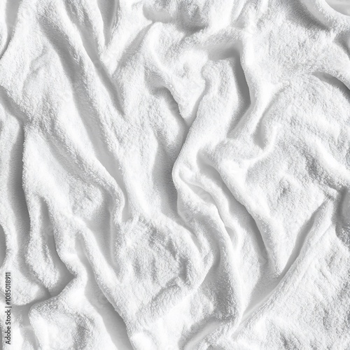 White Beach Texture with Elegant Serviette Detail