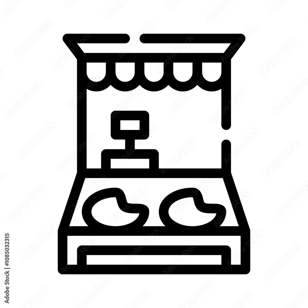 counter line icon counter line icon