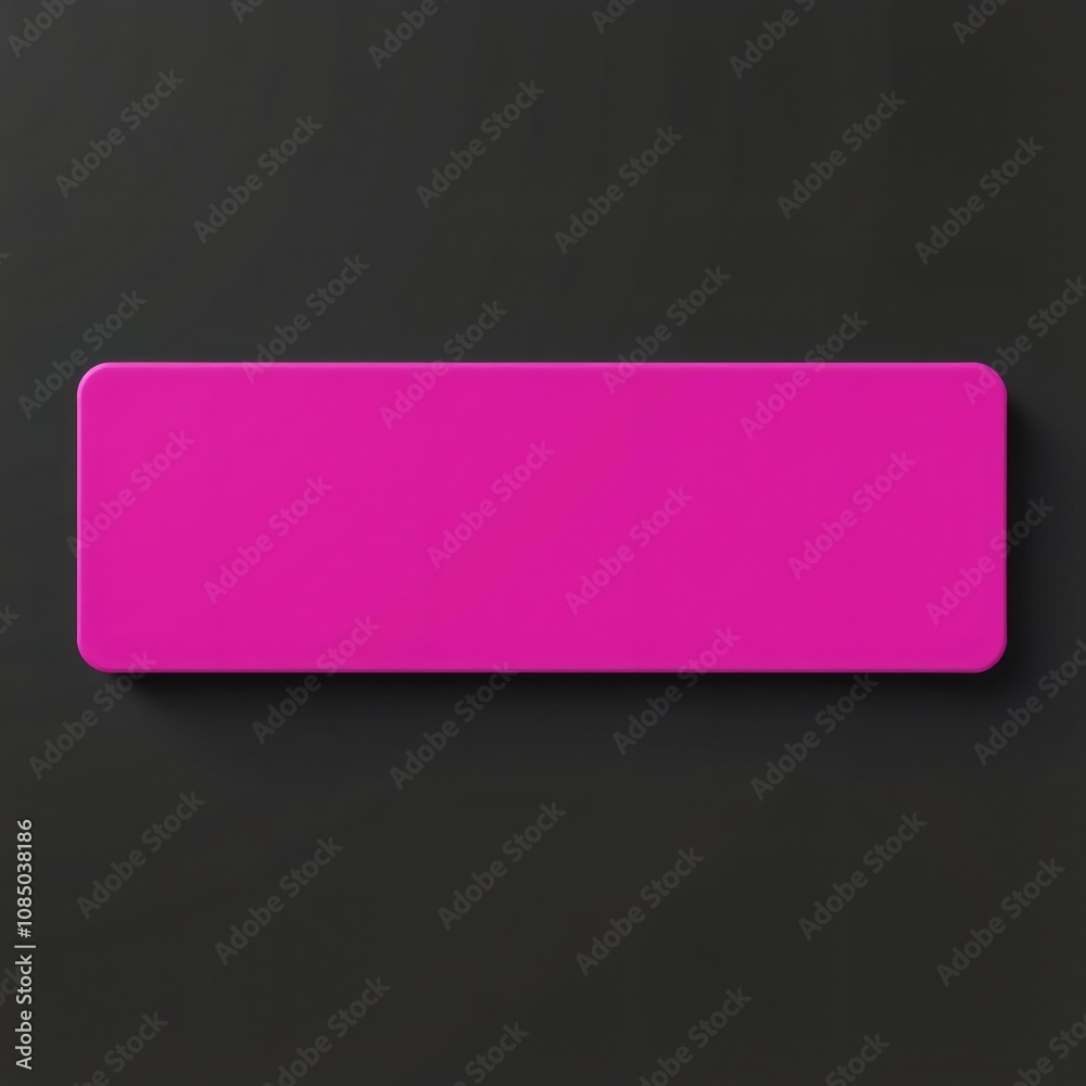 A single, horizontal, bright pink rectangle placed on a black background. A single, horizontal, bright pink rectangle placed on a black background.
