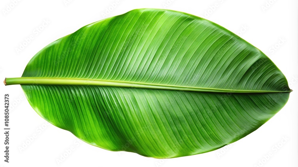 Banana Leaf Isolated Clipping Path AI Photo Banana Leaf Isolated Clipping Path AI Photo