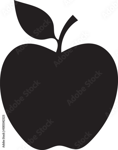 Apple icon vector silhouette symbol photo