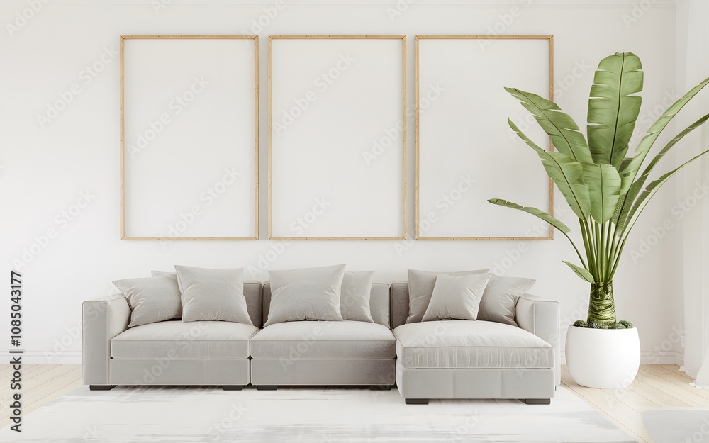 Frame mockup, Living room wall poster mockup. Interior mockup with house background. Modern interior design. Frame mockup, Living room wall poster mockup. Interior mockup with house background. Modern interior design.