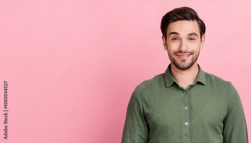 Photo of lovely crazy cheerful woman jump up wear green stylish clothes isolated on pink color background Photo of lovely crazy cheerful woman jump up wear green stylish clothes isolated on pink color background