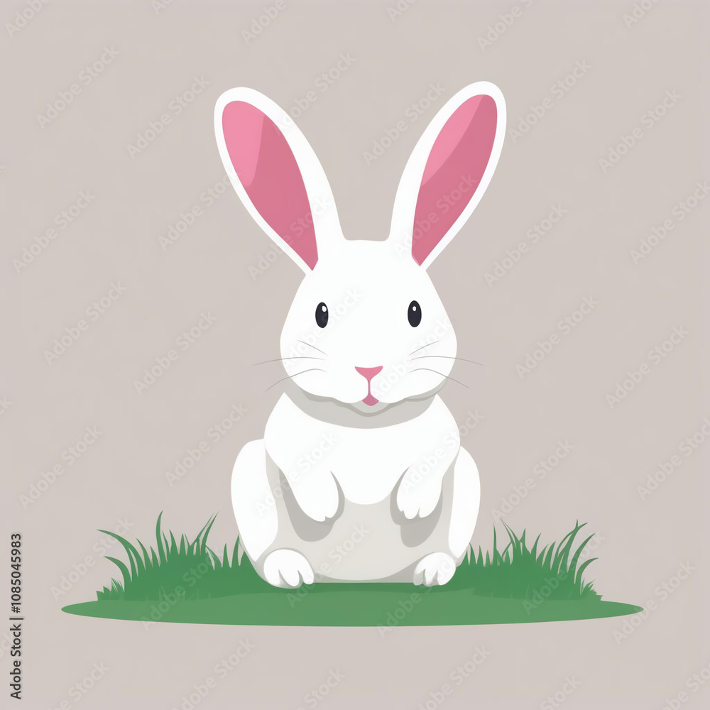 Obraz premium かわいいうさぎちゃん