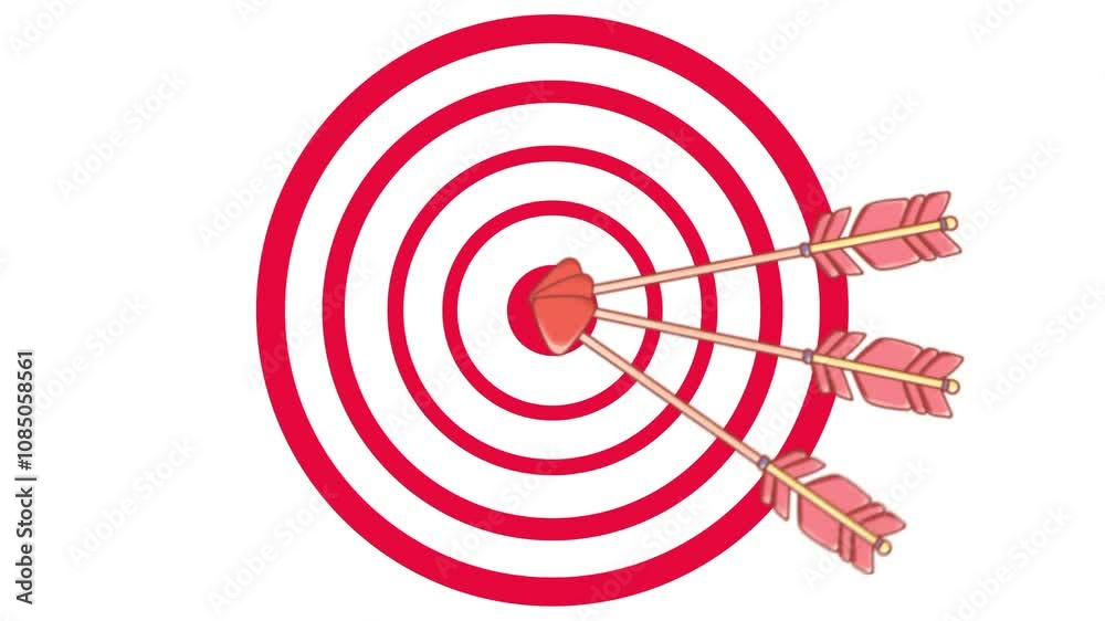 bullseye target with arrow isolated bullseye target with arrow isolated