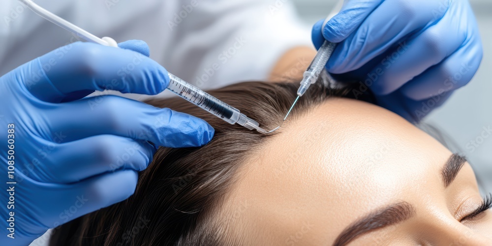 Surgeon utilizing advanced technology for fue hair restoration medical clinic procedure indoor close-up innovation Surgeon utilizing advanced technology for fue hair restoration medical clinic procedure indoor close-up innovation