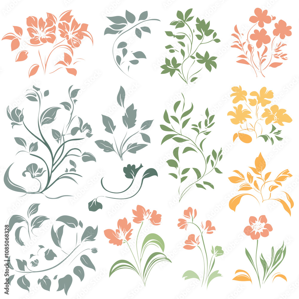 set of flower set of flower