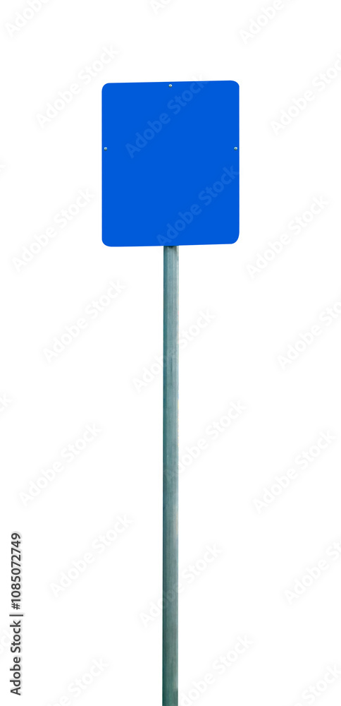 blue blank road sign isolated blue blank road sign isolated