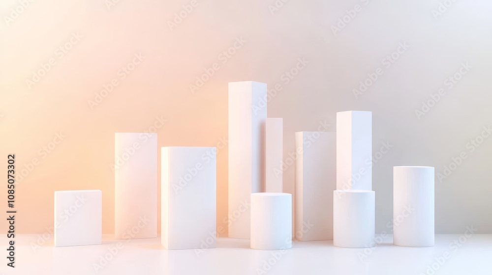 Abstract shapes in soft pastel colors. Abstract shapes in soft pastel colors.