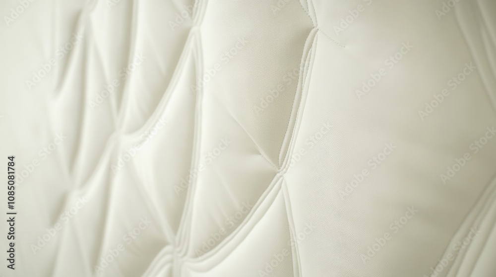 Elegant design of soft, quilted fabric texture.