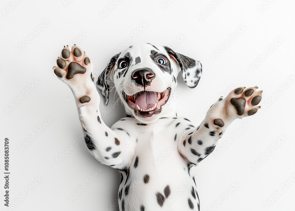 Pure youth crazy. Dog is posing. Cute playful doggy or pet is playing and looking happy isolated on white background. Concept of motion, action, movement. Pure youth crazy. Dog is posing. Cute playful doggy or pet is playing and looking happy isolated on white background. Concept of motion, action, movement.