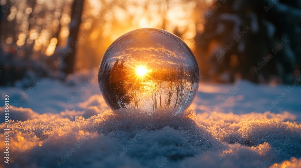 A psychic reading using a crystal ball that reflects an image of the future. A thin mist surrounds the crystal ball, creating a mystical atmosphere. A psychic reading using a crystal ball that reflects an image of the future. A thin mist surrounds the crystal ball, creating a mystical atmosphere.