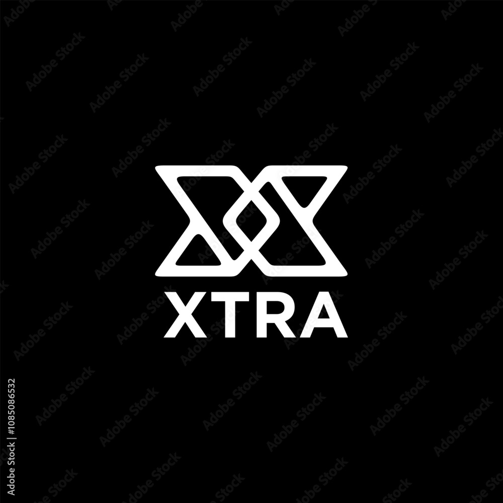 X letter bold line logo design X letter bold line logo design