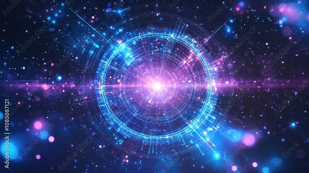 Chart showing the positions of Neptune and Pluto in a mystical house With blue and purple energy lines running through the zodiac constellations Chart showing the positions of Neptune and Pluto in a mystical house With blue and purple energy lines running through the zodiac constellations