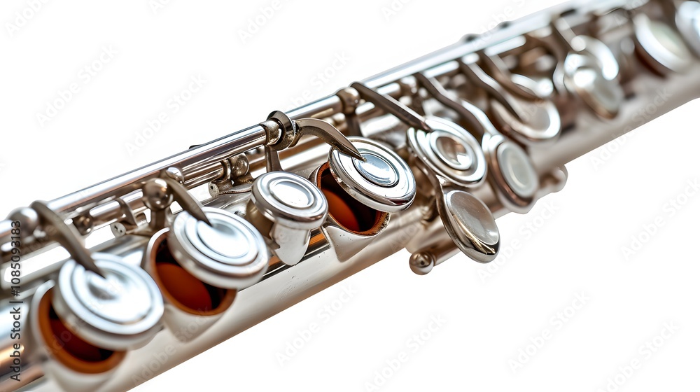 Fototapeta premium Classic flute isolated on white background