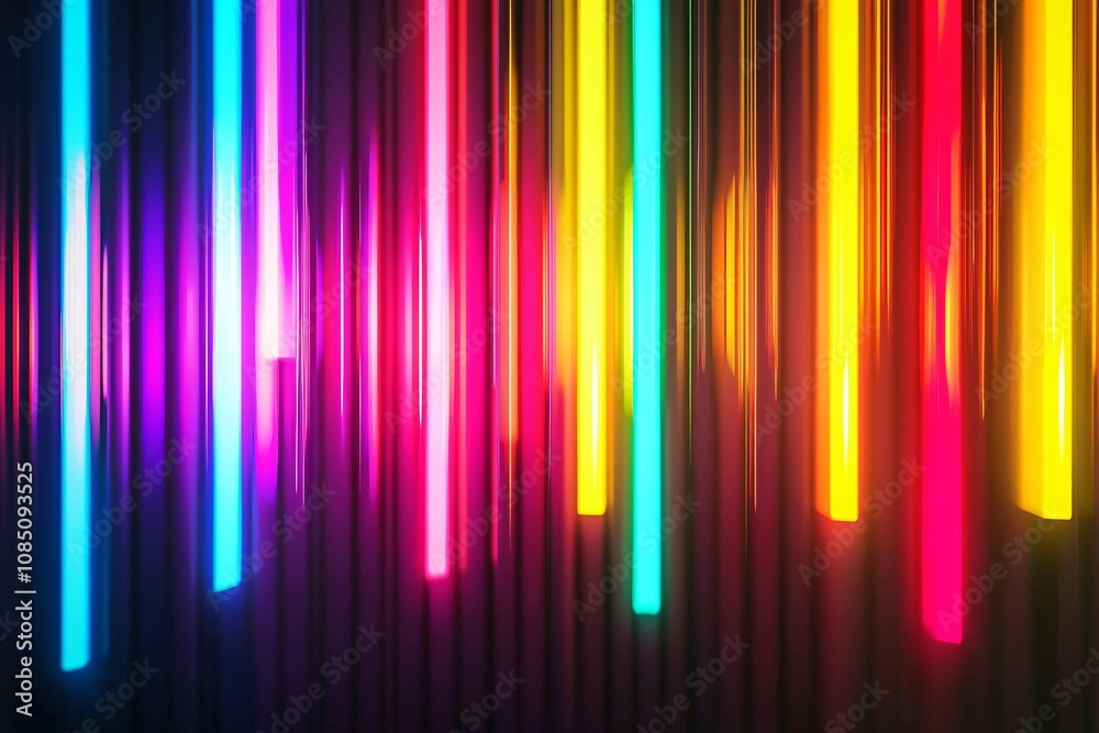 Vibrant Neon Lights: A Colorful Display of Vertical Illumination Vibrant Neon Lights: A Colorful Display of Vertical Illumination