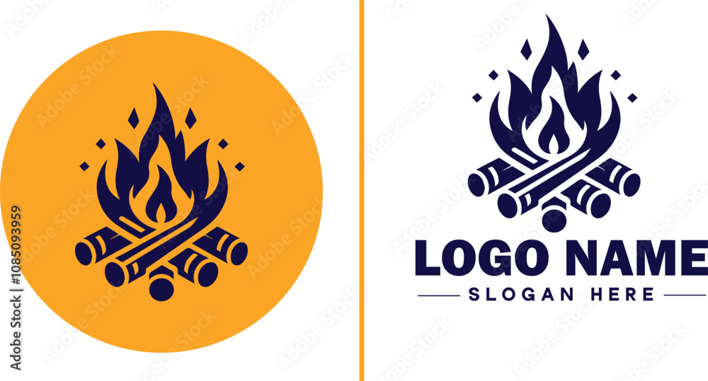 Campfire icon Bonfire Blaze Fire Pit flat logo sign symbol editable vector Campfire icon Bonfire Blaze Fire Pit flat logo sign symbol editable vector
