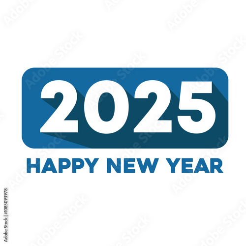 2025 colorful text. New year logo 2025 minimalist. Colored numbers Happy new year. Design template for New Year celebration. 2025 calendar happy Holidays. Template for social media post, cover, card.