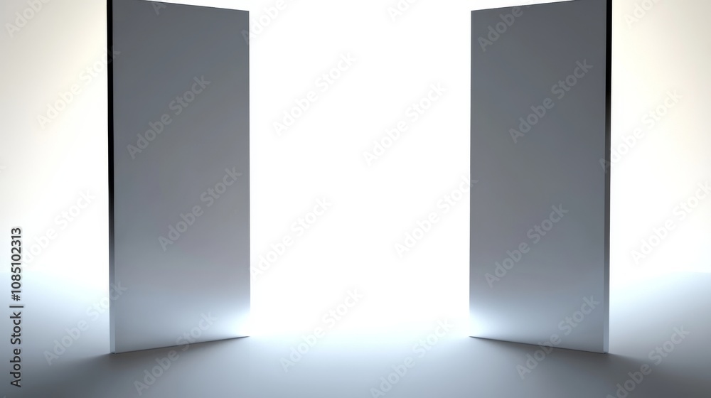 A bright doorway symbolizing new beginnings. A bright doorway symbolizing new beginnings.