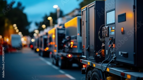 Vehicles and Signal Distribution at Dusk