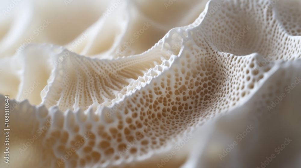 Close-Up of Delicate White Coral Texture Close-Up of Delicate White Coral Texture