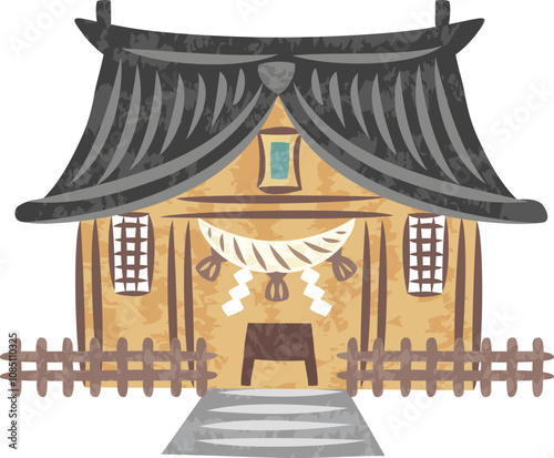 神社　イラスト