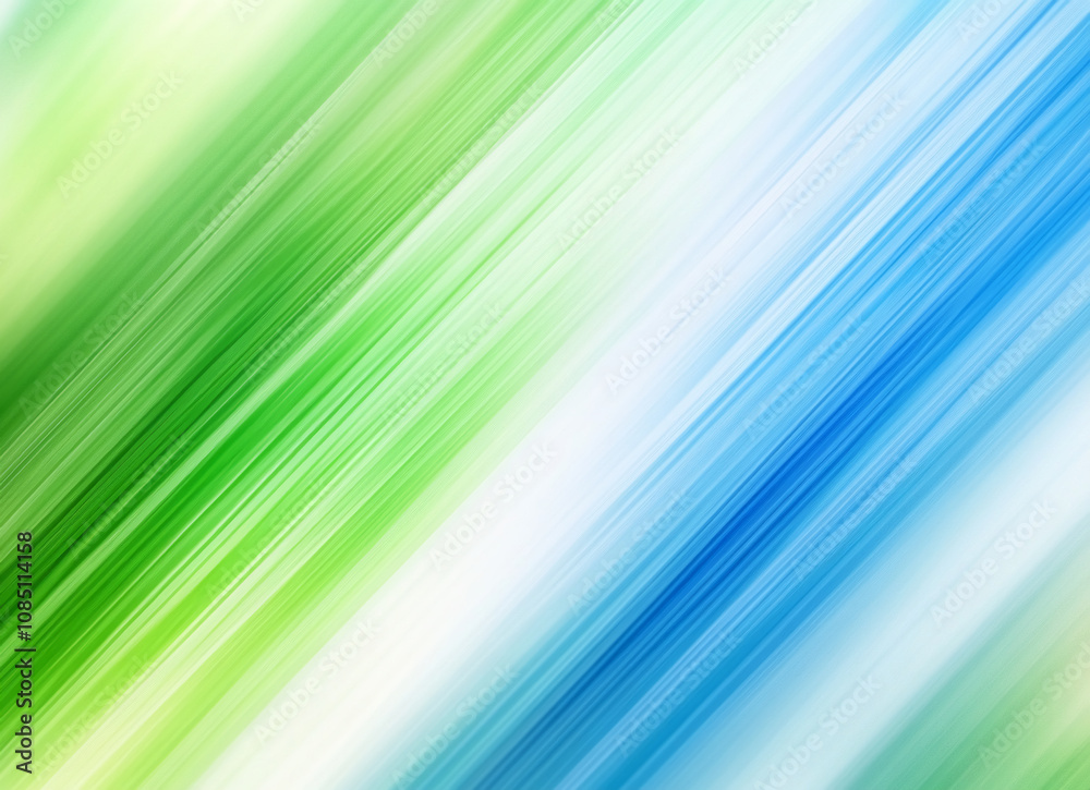 Diagonal lines in green and blue blend together, forming a dynamic abstract image Diagonal lines in green and blue blend together, forming a dynamic abstract image