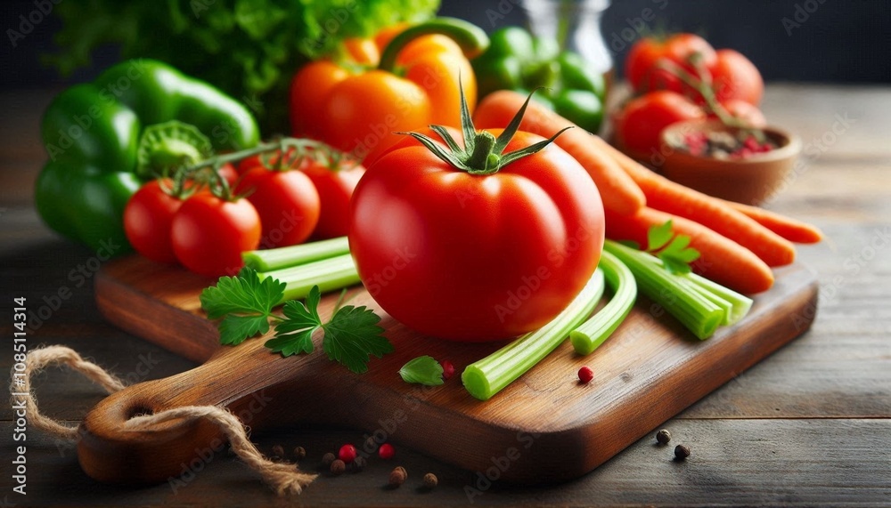 Tomato vegetables on wooden table. Tomato vegetables on wooden table.