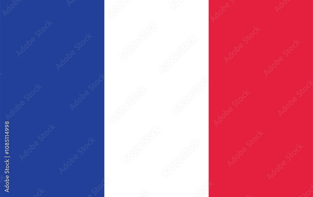 France National Flag vector icon. Flag design of France. France National Flag vector icon. Flag design of France.